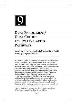 Dual Enrollment/Dual Credit: Its Role in Career Pathways