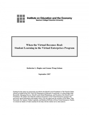 When the Virtual Becomes Real: Student Learning in the Virtual Enterprises Program