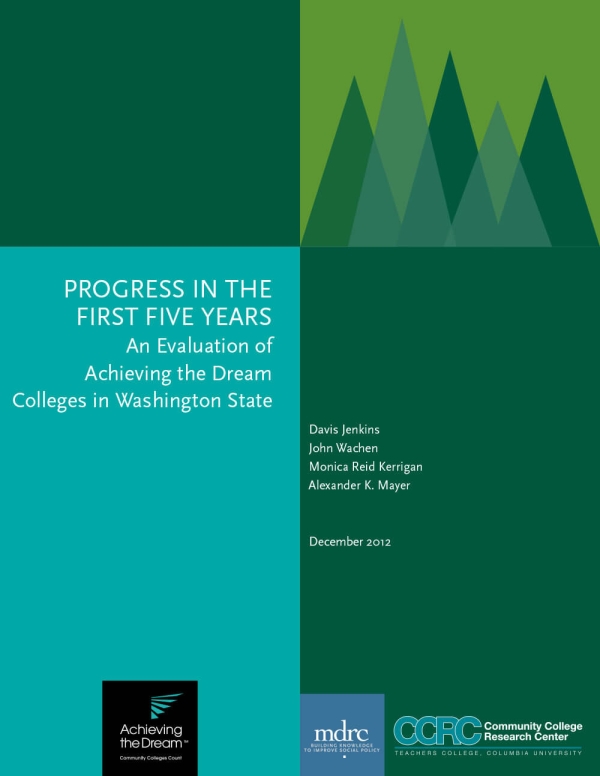 Progress in the First Five Years: An Evaluation of Achieving the Dream Colleges in Washington State