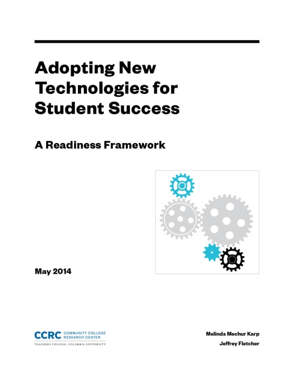 Adopting New Technologies for Student Success: A Readiness Framework