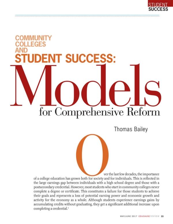 The Need for Comprehensive Reform: From Access to Completion