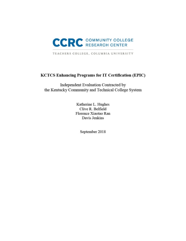 KCTCS Enhancing Programs for IT Certification (EPIC)