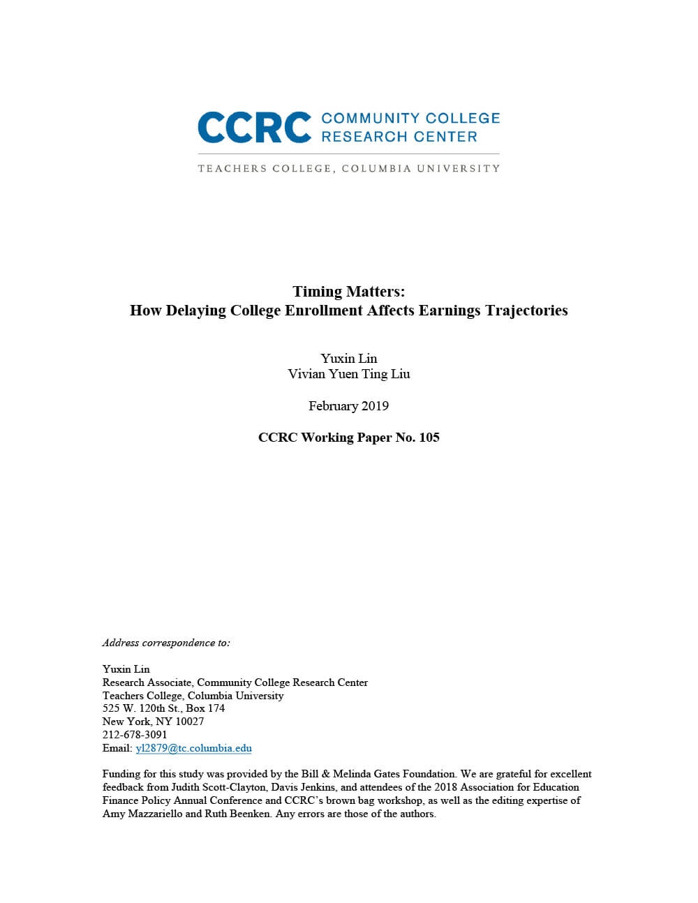 Timing Matters: How Delaying College Enrollment Affects Earnings Trajectories