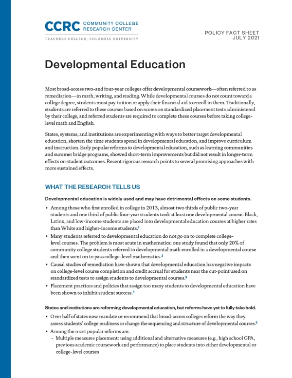 Developmental Education